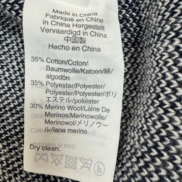 J Crew Women's Size Medium Wool Blend Open Sophie Blazer Sweater Cardigan Plaid - Picture 7 of 9